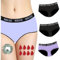 NoBlood 3er-Pack - Teenager Perioden Unterwäsche mit starkem Fluss (Teenager-Pack, Schwarz, XXXS)