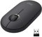 Logitech Pebble Kabellose Maus mit Bluetooth oder 2,4 GHz Empfänger, Leise, schlanke Computermaus mit Leisen Klicks, für Laptop/Notebook/iPad/PC/Mac/Chromebook - Graphit/Schwarz (Generalüberholt)
