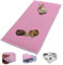 NEO SOLVO Fleece Spielplatzmatte für Meerschweinchen und Kaninchen - Alles in einem: eine Decke, EIN riesiger Tunnel, EIN Haus, EIN Kissen und EIN Bett - 70 cm x 140 cm - Rosa