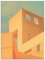 ARTland Glasbilder Wandbild Glas Bild 60x80 cm Architektur Gebäude Fenster Taube Abstrakt Geometrie Formen Minimalismus U5FF