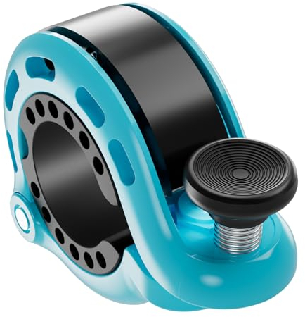 Fahrradklingel, Innovative Aluminiumlegierung 110dB Klingel laut Mini Klingel Fahrrad, 2024 Neue Aufrüstung Fahrradhupe Fahrradglocke für Bike MTB Mountainbike, 22-31.8 mm Lenker Blau