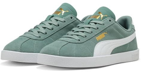 Puma Puma Club II JR, Unisex Sneaker, Green Moon-Puma White,