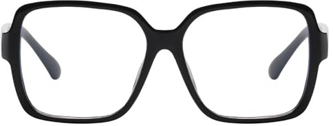 EYEGLSMST Stilvolle Übergroße Lesebrille für Männer und Frauen, Quadratische Blaues Licht blockierende Große Computer-Lesebrill, Gross Brille zur Verhinderung von Augenermüdung