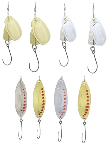 Rigged & Ready Travel Fishing Large Fish Rig Spinners & Spoons Set 8pc