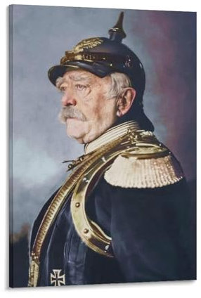 Otto Von Bismarck Portraitposter auf Leinwand, Gemälde, Poster, Wandkunst, dekoratives Bild, Drucke, moderne Dekoration, 40 x 60 cm