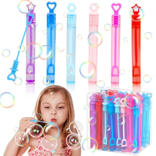 Dawumin Seifenblasen Kinder, 48 Stück Mini Seifenblasen Set, Seifenblasenstab, Seifenblasen Kinder Mitgebsel, Seifenblasen Klein für Kindergeburtstag Bubble Geschenke Hochzeit Party (48pcs)