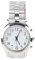 Reloj parada con alarma para personas ciegas con discapacidad visual grande con voz transparente, banda elástica de acero inoxidable para ancianos, usuarios de baja visión