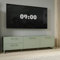Modern Wooden TV Cabinet With 2 Drawers & 2 Doors | Wood Entertainment Media Unit, TV Stand, Living Room Furniture (Sage Green)