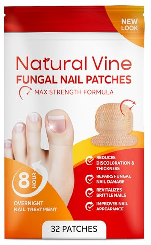 Toenail Fungus Treatment Extra Strength: Nail Fungus Treatment Patches for Toenail and Fingernails - 32 Patches