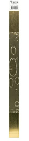 K&S K & S Precision Metals 8242 Brass Strip, 0.032 Thick x 1 Wide x 12 Long, 1 Piece, Made in The USA