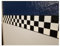 CheckeredWallpaperBorder.com Frise de papier peint Nascar avec drapeau à carreaux - 11,4 cm (bord rouge)