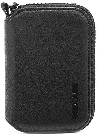 Incase Camera Memory Zip Wallet - Black leather&nylon