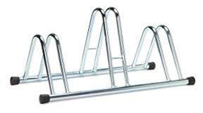 ANDRYS Unisex Adulto Ecoline 3 Supporto per bici, Finitura cromata, Taglia unica