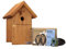 Green Feathers Wired Outdoor Birdbox and Wildlife Camera, 700TVL Night Vision Camera for Birdbox & Wildlife- Camera, UK Power Supply, 20m Cable & Birdbox