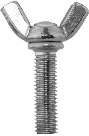 Flügelschrauben M10 X 35 ähnl. DIN 316 amerik. Form, Edelstahl A2 (10 Stück) - V2A