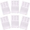Akstore 6-Piece Women's Soft Comfortable Elastic Bra Extenders - 3 Hook, 3 Row Lady's Bra Extender - White