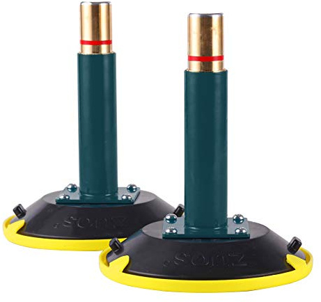ZUOS A Pair of 6-Inch Vertical Vacuum Suction Cup with Metal Handle