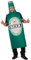 Vegaoo Bier-Kostüm humorvolles Faschingskostüm grün-Weiss-schwarz