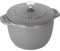 Staub La Cocotte de GOHAN 40501-154 Pot à riz en fonte émaillée Compatible induction Produit authentique japonais avec numéro de série Gris Taille L 20 cm