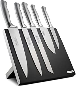 6 Pcs. Magnetic Knife Block Set