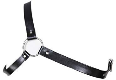 HOT DREAM Herren Leder Brustgeschirr Gürtel Punk Käfig Gürtelschnalle Ring verstellbar Gr. Einheitsgröße, Black 235