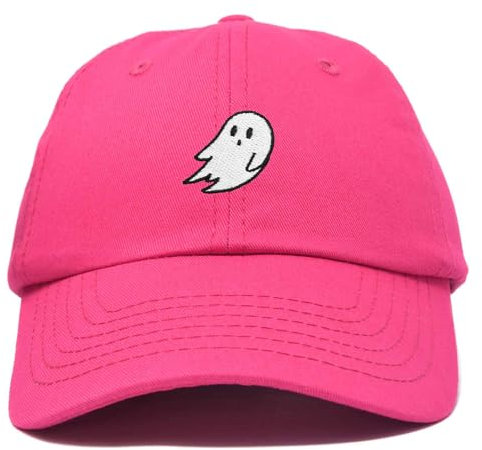 DALIX Geister-Stickerei Dad Hat Baseball Cap Cute Halloween, hot pink, Einheitsgröße