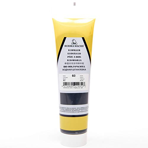 BORMA 200g BIO Holzkitt Holz Spachtel Spachtelmasse Kittmasse für alle Holzarten (60 - Schwarz)