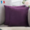 Douceur De Plumes 2er Set Aubergine Purple Samt Kissenbezug 45x45 cm Einfacher, weicher und moderner rechteckiger lila Kissenbezug für skandinavisches Wohnzimmer, Sofa (2 Auberginen)