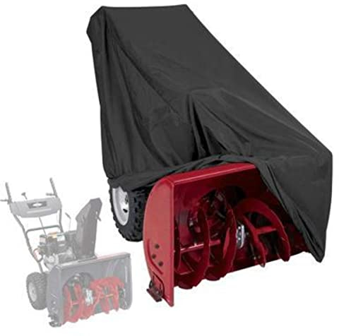 Grantien Schneegebläse Schutzabdeckung,Schneefräsen Abdeckung Mit Kordelzug,Wasserdicht,210D Oxford Schwarz 120 * 82 * 102cm