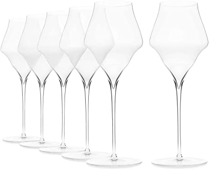 Josephinenhütte - JOSEPHINE No 4 Champagne - Verres à champagne - soufflé à la main - Coffret de 6 verres