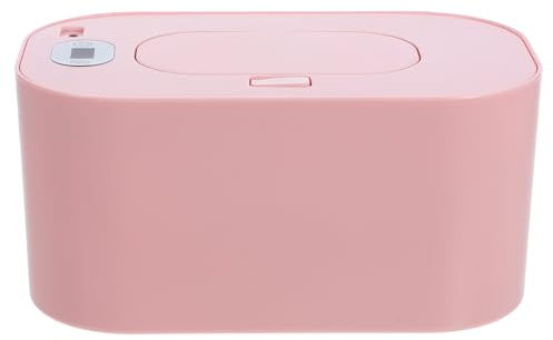 Portable Pink Baby Wipe Warmer Safe and Odorless Wet Tissue Heating Box for Home and Travel Easy One-Button Operation Efficient Heating for Comfort