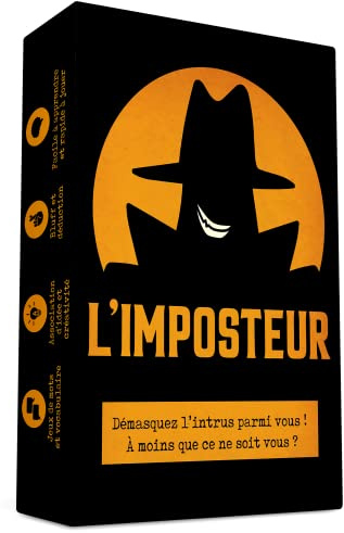 Oh Happy Games - L'Imposteur - Saurez-Vous Le démasquer ? Bluff, Créativité, Jeux de Mots et Suspicions ! Jeu d'ambiance - Jeu de Cartes - Jeu de Société Adulte