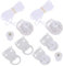 2 Kit 28mm Rollo Zubehör Rollo Halterung Fenster Befestigung Reparatur Fenster Rollo Rollo Klemmträger Ohne Bohren für Rollos Montage ohne Bohren Seitenzugrollo Doppelrollo Thermorollo Ersatzteile