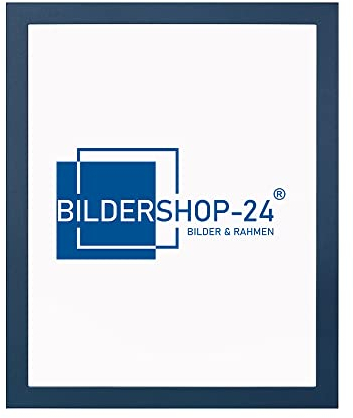 Bildershop-24 Bilderrahmen modern stabil Paris Dunkelblau 75 X 98 cm Fotorahmen, Wechselrahmen, Posterrahmen, Puzzlerahmen
