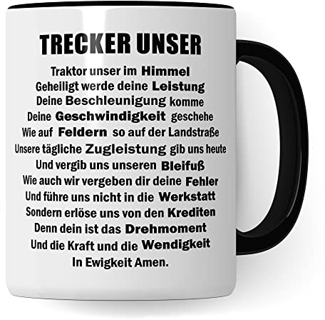 Traktor Tasse Männer, Landwirt Geschenk Trecker Kaffee-Tasse, Landwirtschaft Motiv Trecker Unser Traktoren Bauer Bauernhof Humor, Kaffeebecher Traktor Witz