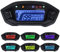 Geloo Motorrad Digitaler Tachometer, 13000 U/min Motorrad Messgerät LED Hintergrundbeleuchtung Digital Kilometerzähler für 2-4 Zylinder Universal mit Geschwindigkeitssensor