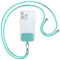 mtb more energy® Universal Handykette - Mint Grün - Metallteile Farbe Silber - kompatibel mit vielen Handyhüllen - Band Seil Kordel zum Umhängen