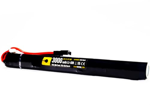 NUPROL Power 11.1v Li-Ion 3000mAh 3S Mini Tamiya Stick Battery | Rate 10C @ 30A, Burst 15C @ 45A