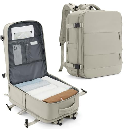 SZLX Handgepäck Rucksack Easyjet Handgepäck 45x36x20 Laptop Rucksack mit Schuhfach für Herren Damen