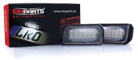 EinParts Kennzeichenbeleuchtung EP115 Canbus 6000K Kalt Weiß für W203 4D 2001-2007 2 Stücke