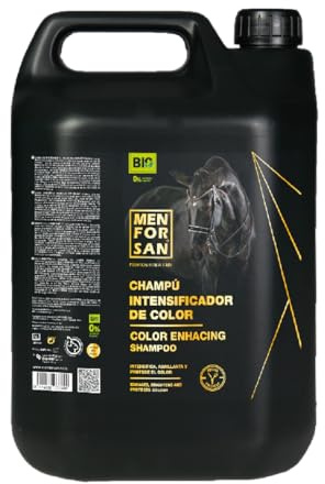 MENFORSAN Farbintensivierendes Shampoo für Pferde, 5L | Verstärkt die natürliche Farbe | Organic - Vegan Friendly Premium Horse Care