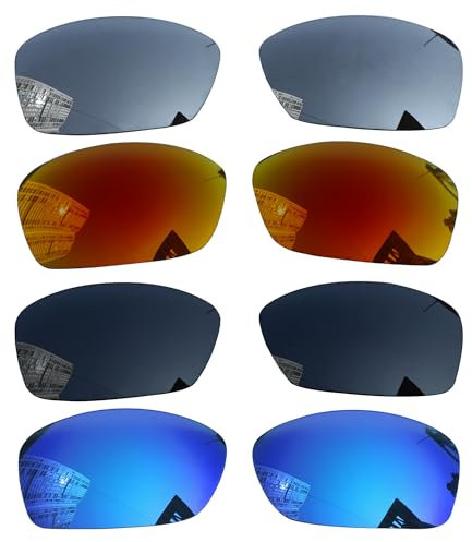 Acefrog 4 pares de lentes polarizadas de repuesto para gafas de sol Oakley Hijinx, ajuste perfecto, inastillables, antiarañazos, paquete económico