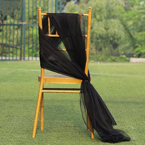 3m x 160cm Soft Tüllstoff,Tüll Stoffe zum Nähen,Netzstoff Dekostoff Drapierstoff für Arbor Hochzeit Vorhang Hochzeitsbogen Freihanddeko Torbogen Zeremonie Party Dekor Kleid Tüllrock Schleier,Schwarz