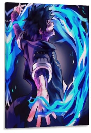 EKoKim Anime-Poster Dabi-Poster, dekoratives Gemälde, Leinwand-Wandposter und Kunstdruck, modernes Familienschlafzimmer-Dekor-Poster, 60 x 90 cm
