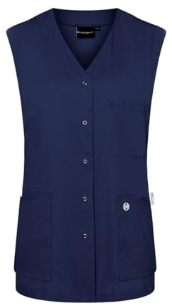 Karlowsky Ärmelloser Damenkasack Essential, aus nachhaltigem Material, 65% GRS Certified Recycled Polyester / 35% Conventional Cotton Artikel KS 67 - Marine - Größe 38