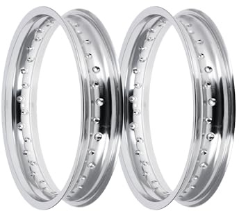 Set: 2x Felge 3,00 x 17 Alufelge, poliert