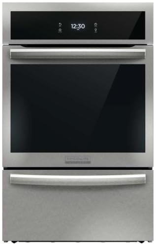 Frigidaire Gallery 24 in. Single Gas Built-in Wall Oven with Air Fry Self-Cleaning in Stainless Steel GCWG2438AF
