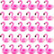 Sonarun 30 Pack Inflatable Flamingo Drink Holder Coasters Inflatable Flamingo Cup Holder Blow Up Flamingo Drink Float for Hawaii Beach Pool Party Toys