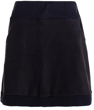 Vishes - Alternative Bekleidung - Thermorock Warmer Damen Winterrock kurz Minirock aus ECO-Fleece schwarz 48-50
