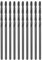 sourcing map 10pcs Jobber Drill Bits 1.5mm (1/16) Nitride Coated High Speed Steel (HSS) 4241 Twist Drill Bits for Stainless Steel Copper Aluminum Alloy Metal Wood Plastic, Black